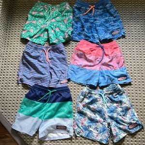 Vineyard Vines boys Bathing suits size 5.   All 6 for $75